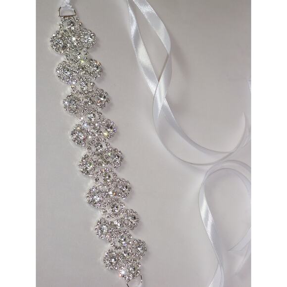 rhinestone bridal wedding headband headpiece  prom  Quenceanera party headband - Picture 6 of 6